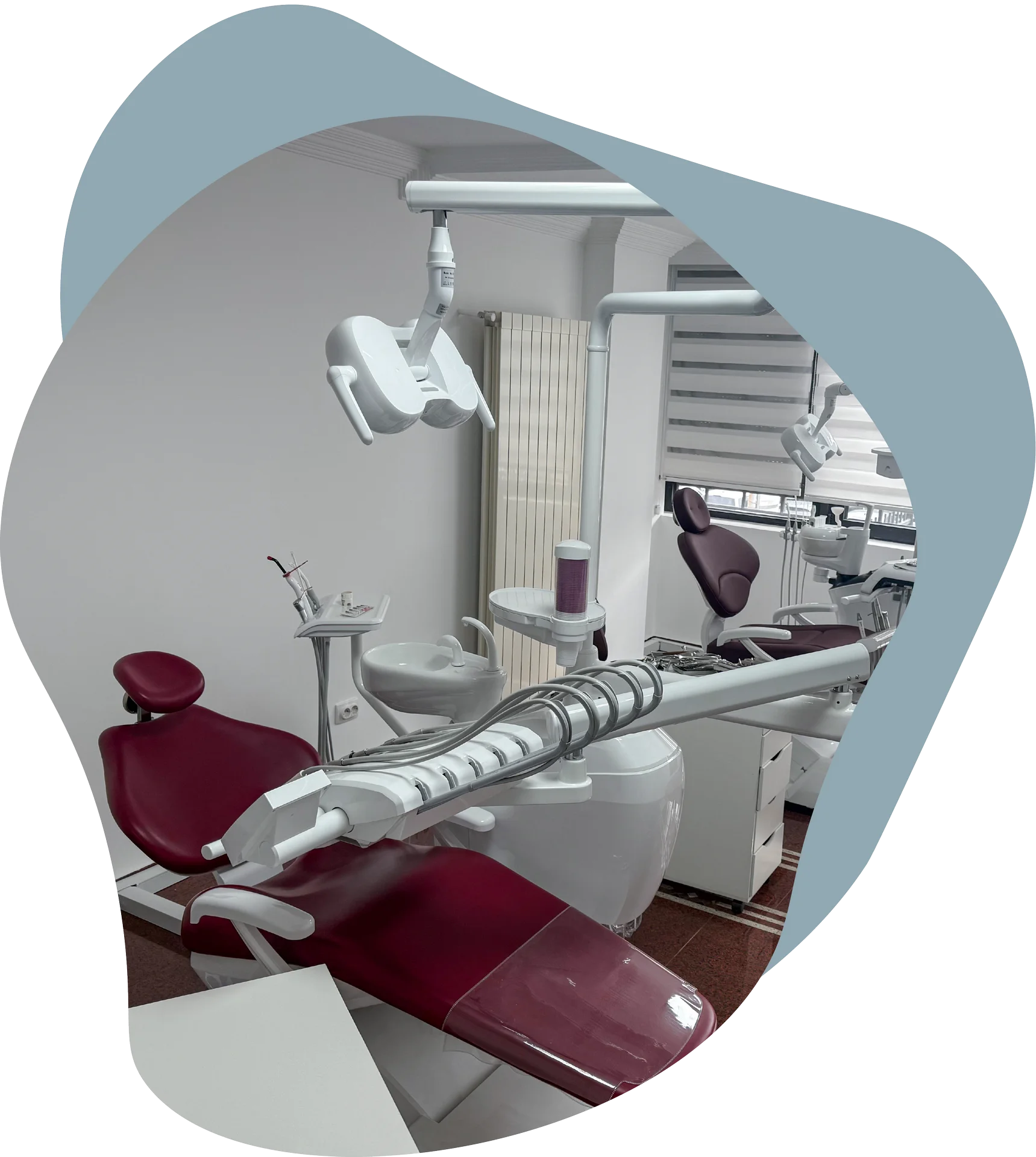 Actual photo of Filip Dental Clinic in Belgrade showing dental chairs